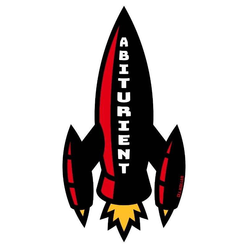 Abiturient Rakete (Schulabschluss Abschluss / 4C)