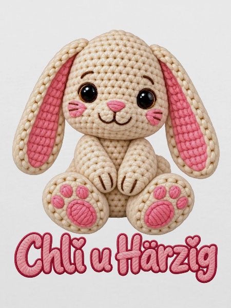 Häkelhase mit Herzchen