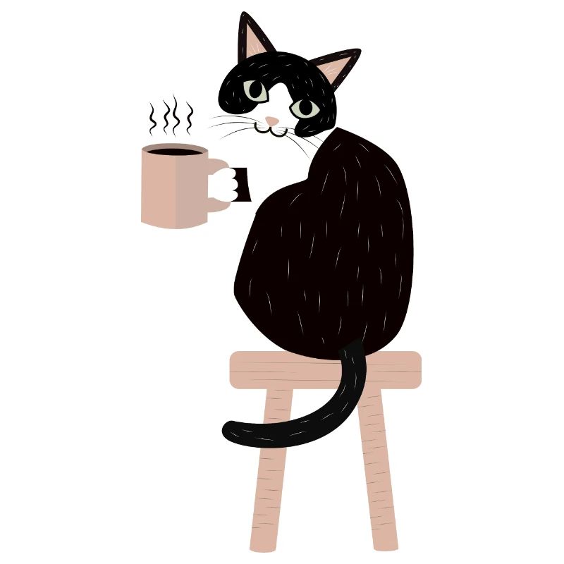 Kaffeepause Katze