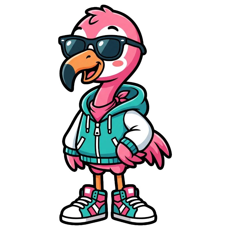 Flamant rose cool
