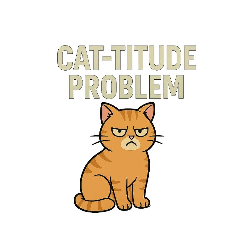 Catitude Problem Mürrische Katze Meme
