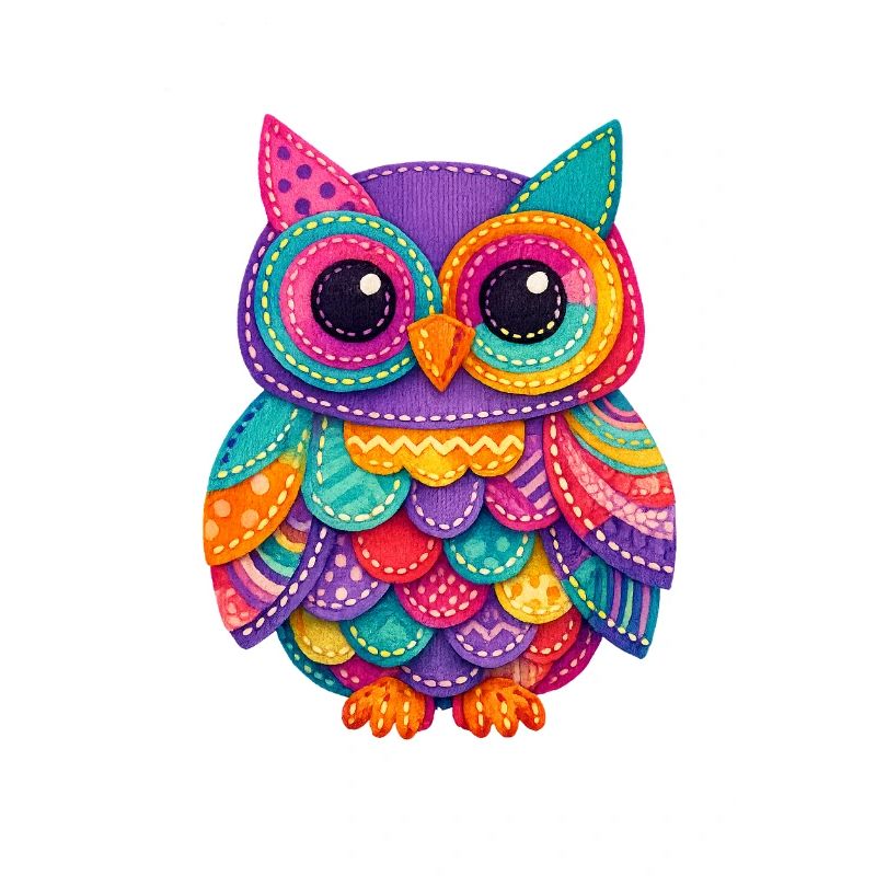 Patchwork Owl Magic