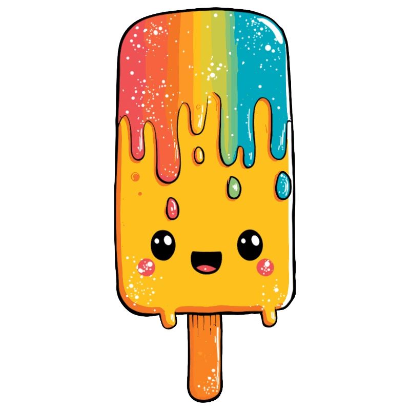Rainbow Popsicle Happiness