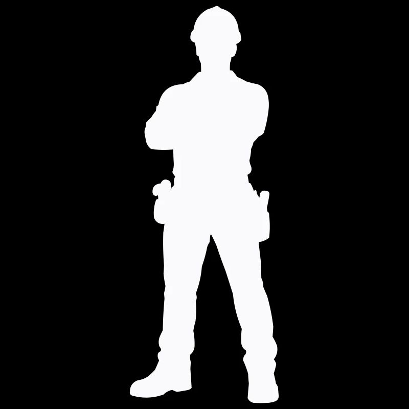 Bauarbeiter Bau Silhouette