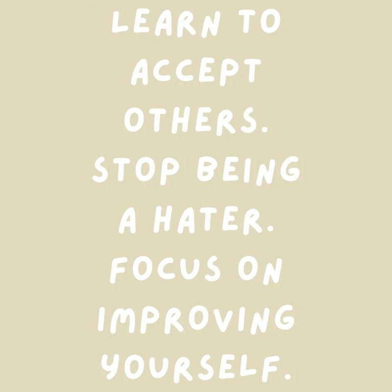 Learning acceptance, self-improvement
