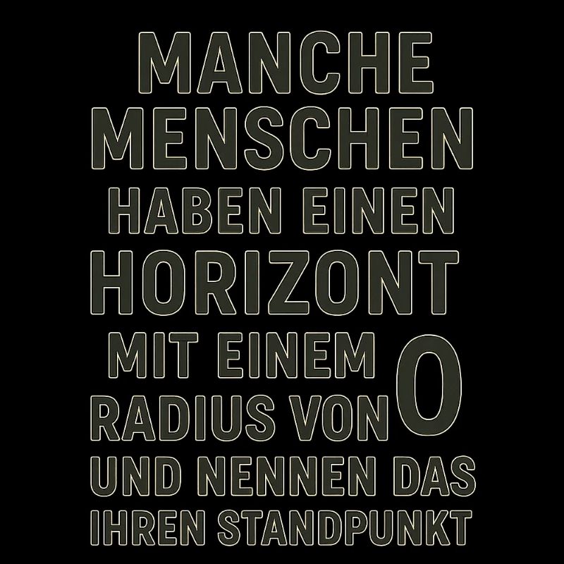 Nullradius-Horizont Standpunkt Spruch