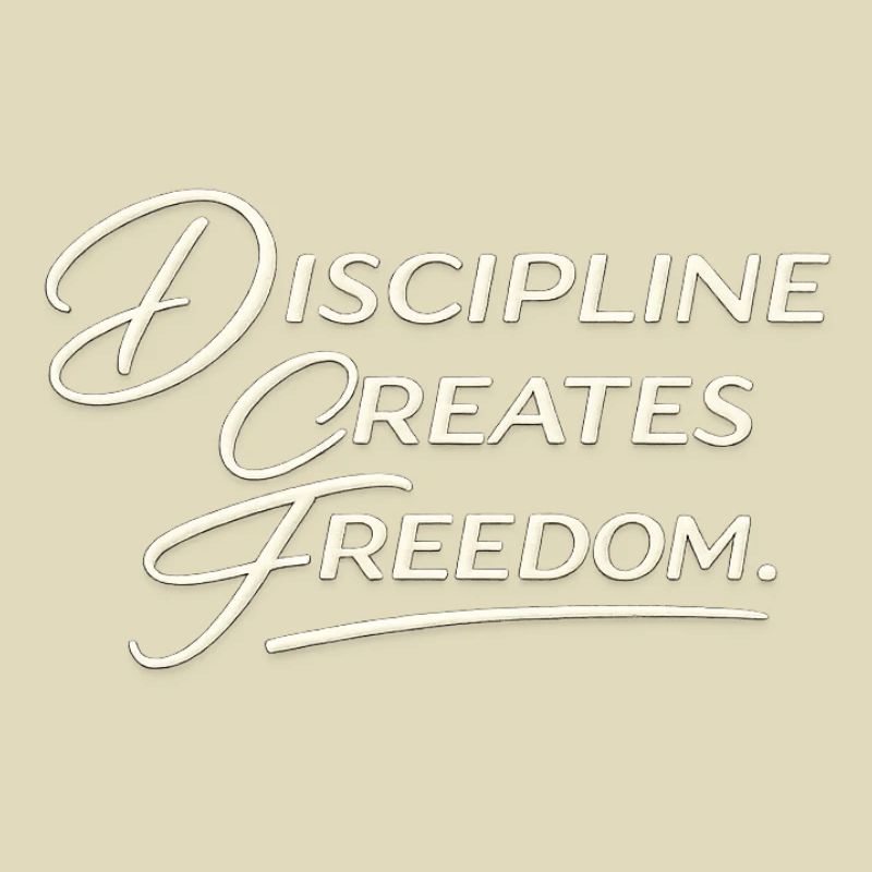 Discipline Creates Freedom Script