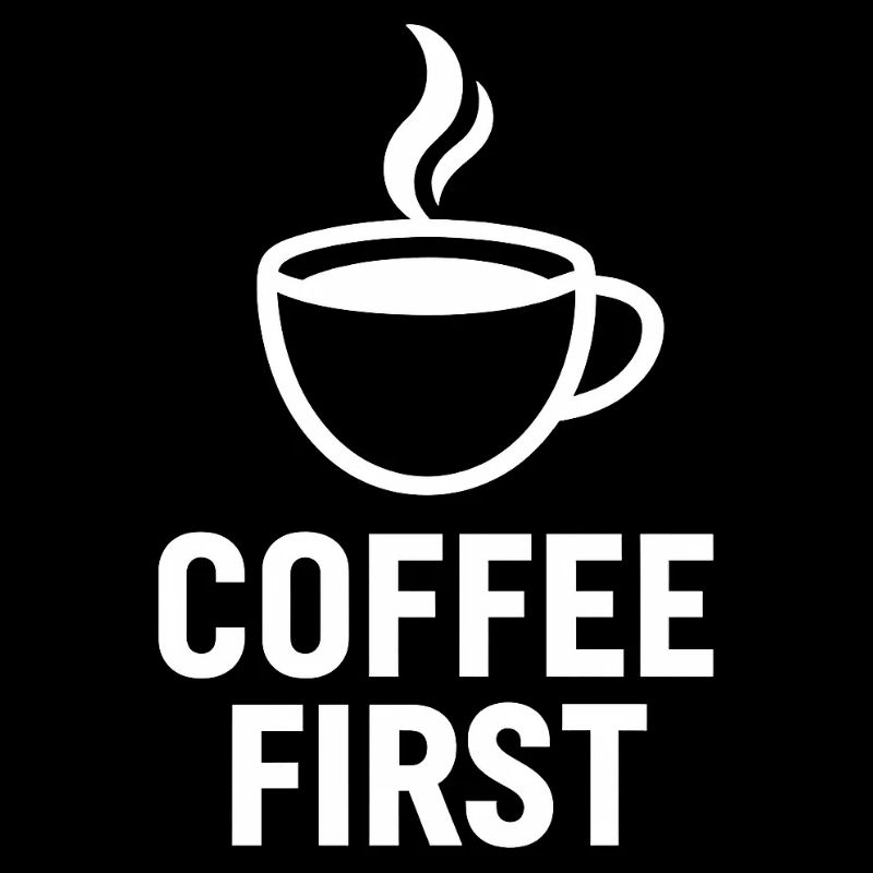 Coffee First – Minimales Kaffee-Design