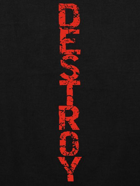 Destroy in red