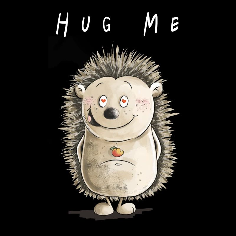 Hug ME Hérisson I Love I Saint-Valentin Cadeau I Mignon
