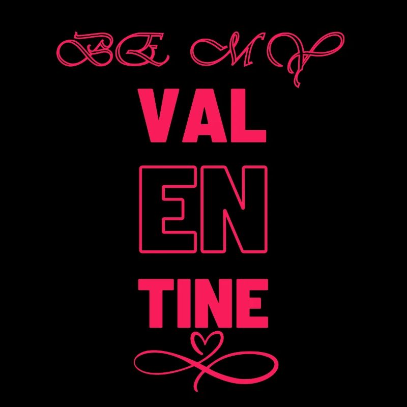 Conception élégante de la typographie de la Saint-Valentin