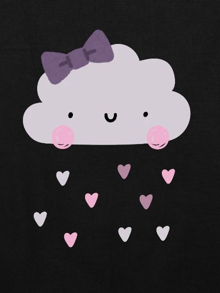 Nuage d’amour - Coeurs - Pluie