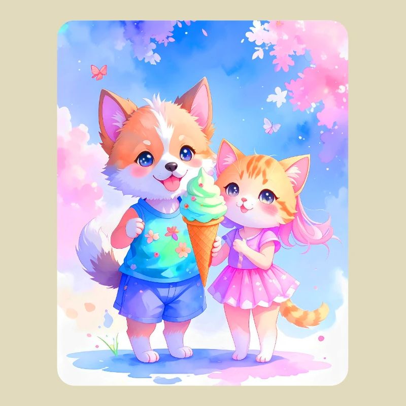 Hündchen, Kätzchen & Eiscreme