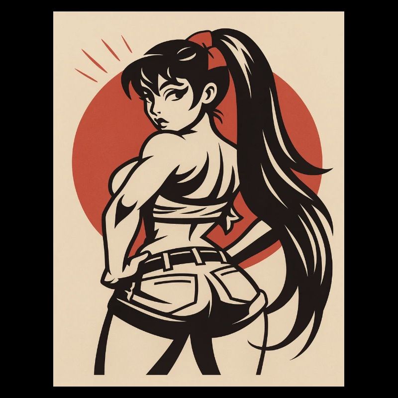 Pin-up d’une combattante