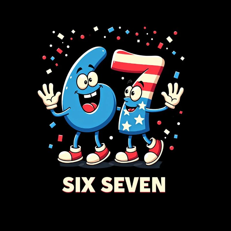 US Flag 67 Memes Six Seven