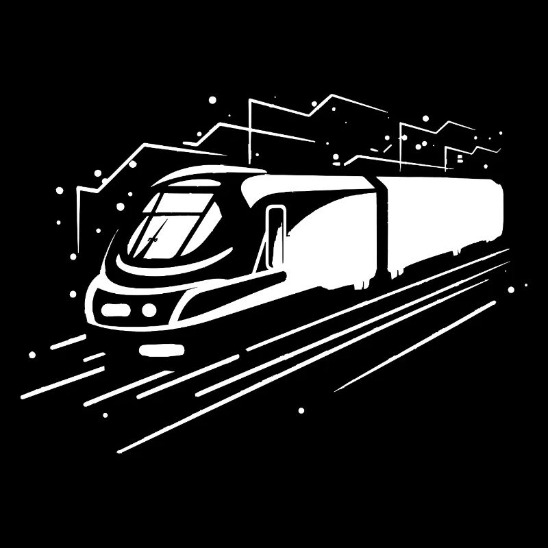 Train de dessin animé