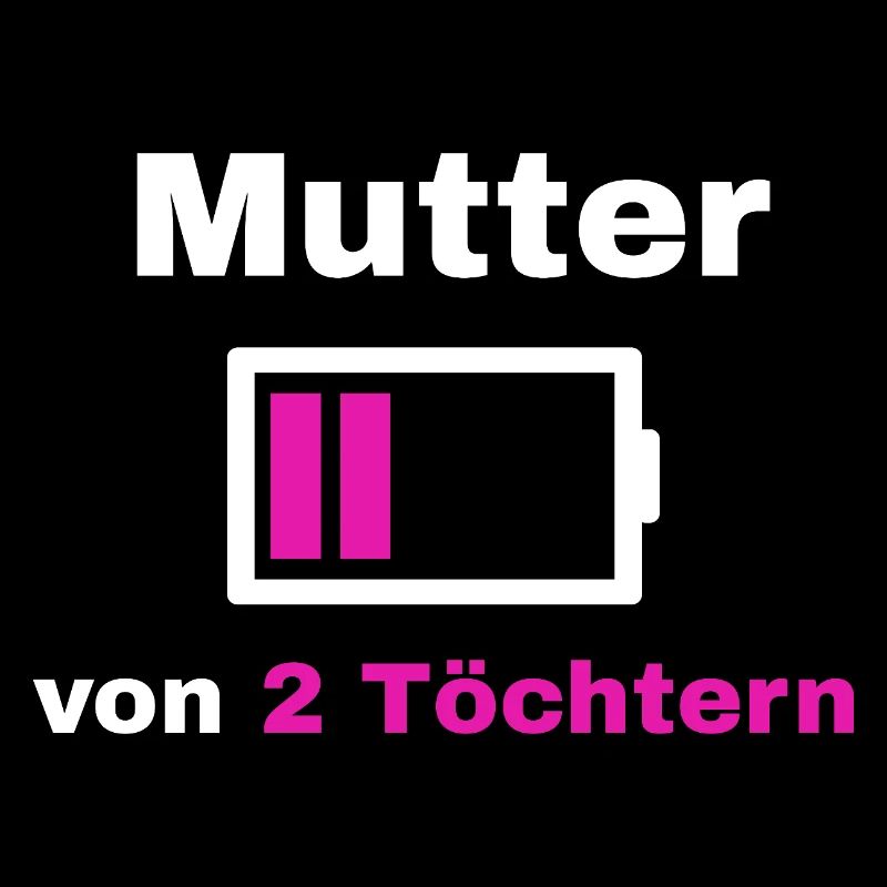 Mutter Tochter Spruch Stolz Mama 2 Kinder Geschenk