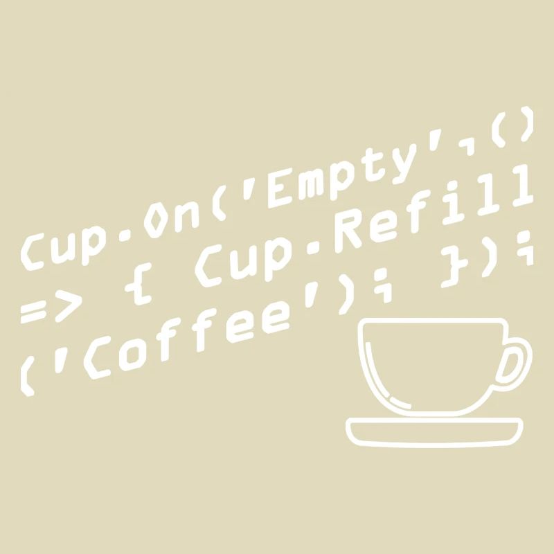 Aus Kaffee Code generieren Programmierer