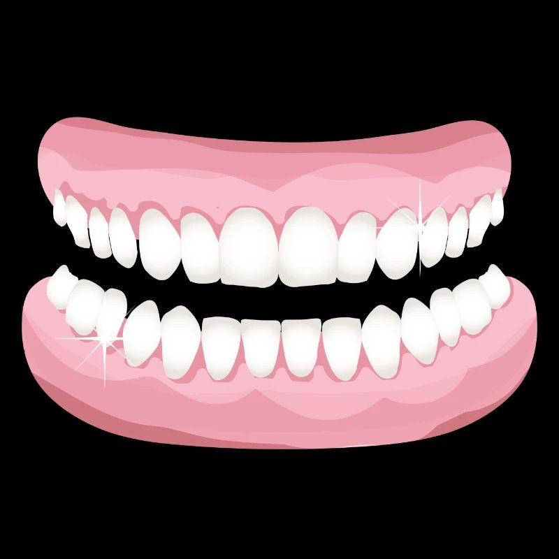 bright teeth with sparkling clean teeth