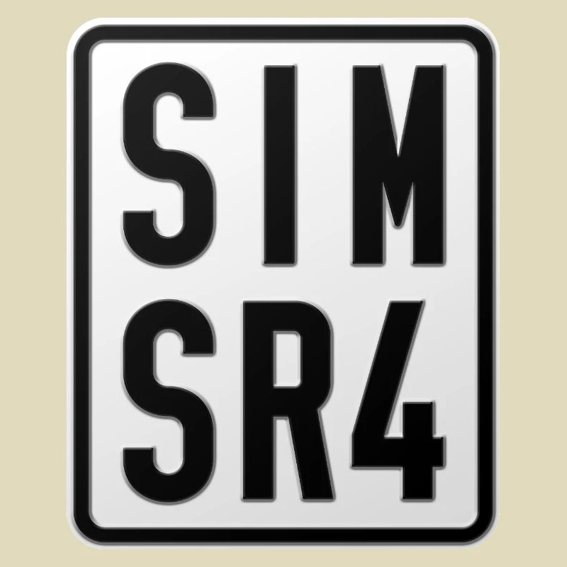 Simson SR4 Moped License Plate