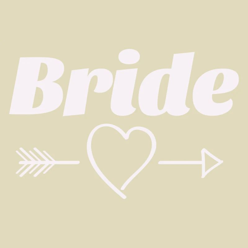 Conception de flèche de coeur de mariée