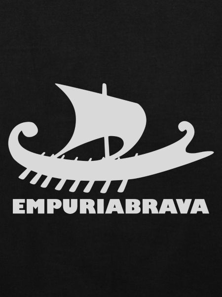 Schiff Empuriabrava/ Schrift hellgrau