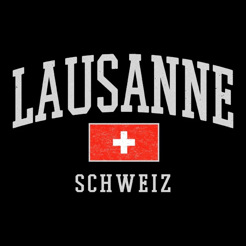 Lausanne Schweiz Vintage Emblem