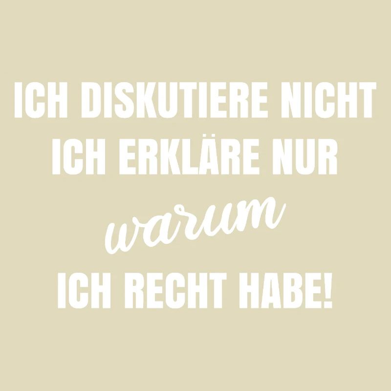 I don't discuss, I just explain why I