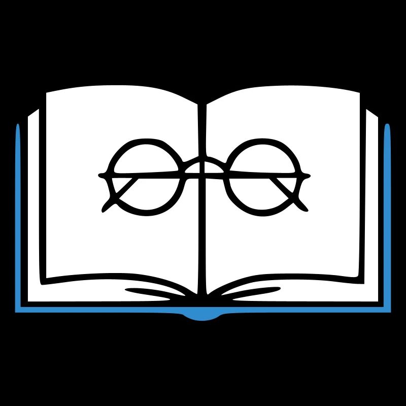 Buch und Brille Outline