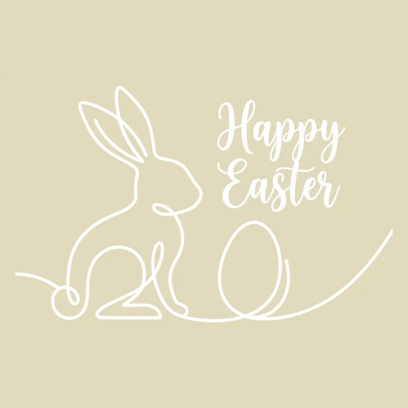 Joyeuses Pâques, Chemise de Pâques Un lapin mignon