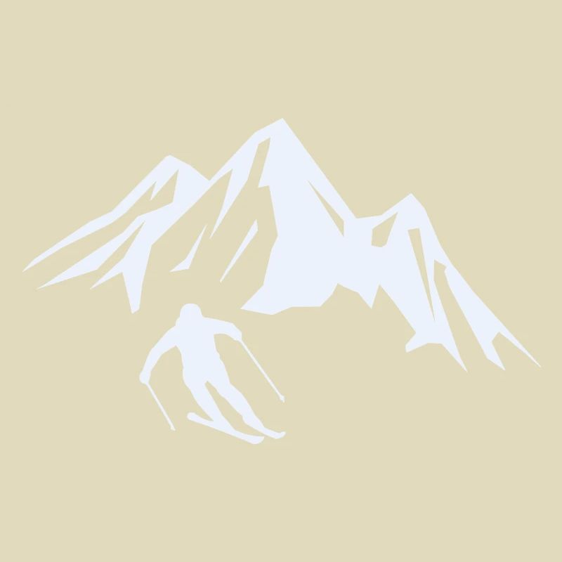 Gipfelabenteuer Skifahrer Silhouette