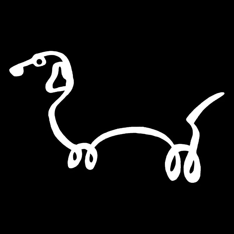 Esquisse du chien blanc
