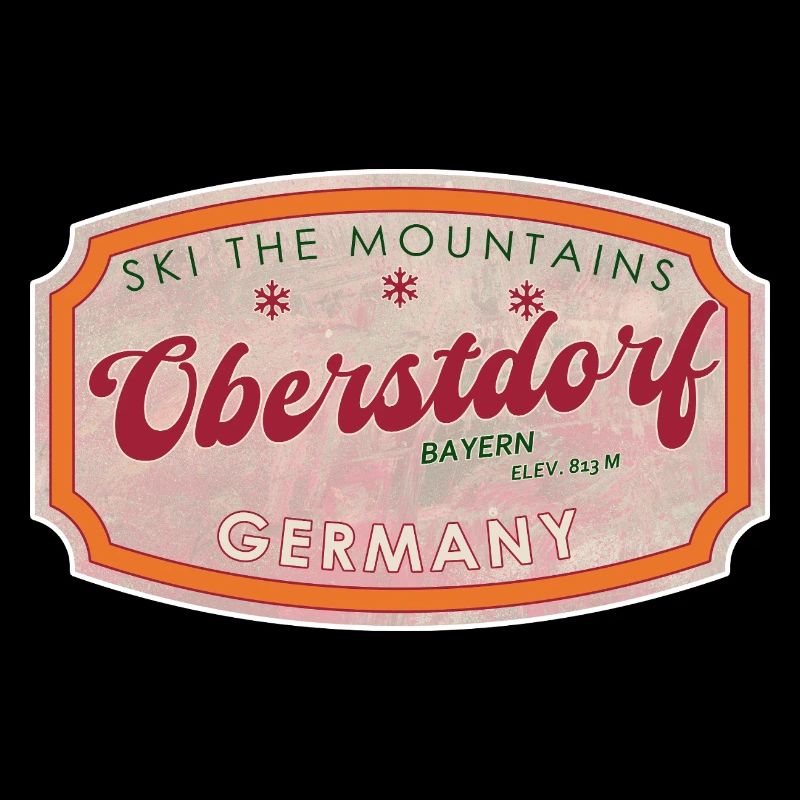 Oberstdorf Bavière Rétro Ski