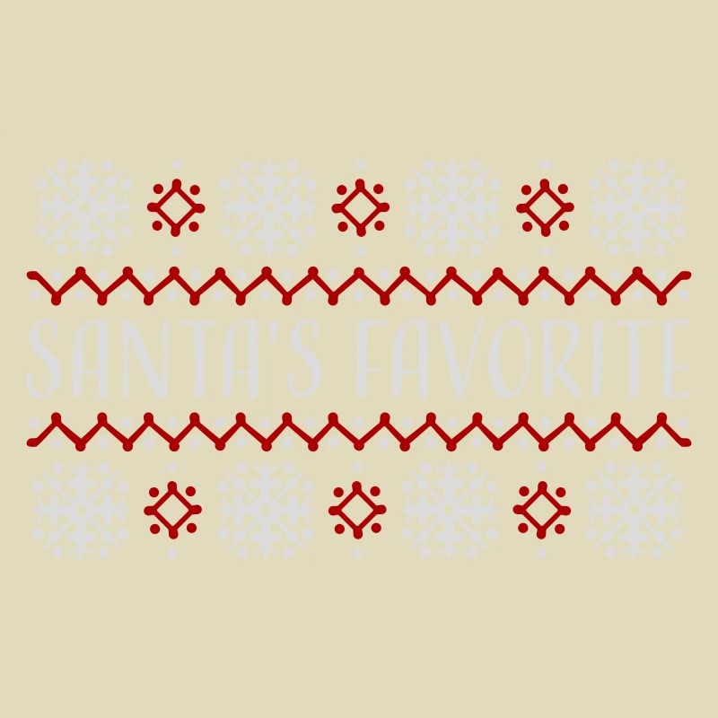 Le pull de Noël préféré du Père Noël : les flocons de neige