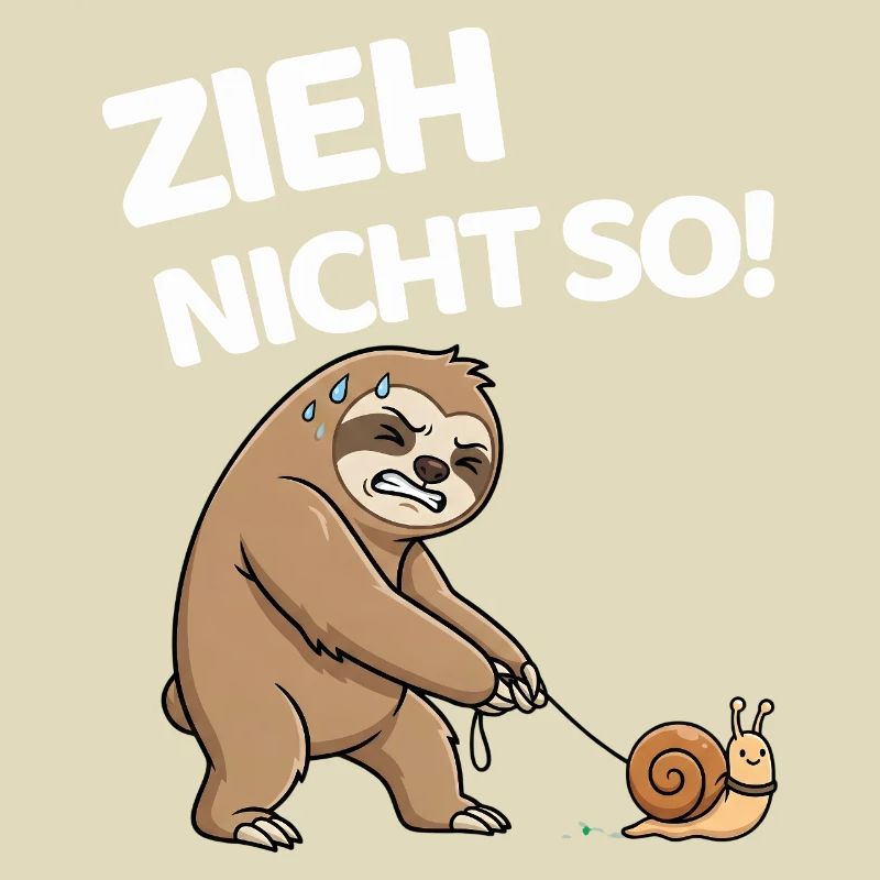 Don't pull so sloth with snail