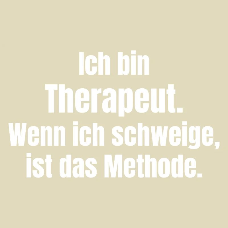 Ich bin Therapeut Schweigen ist Methode