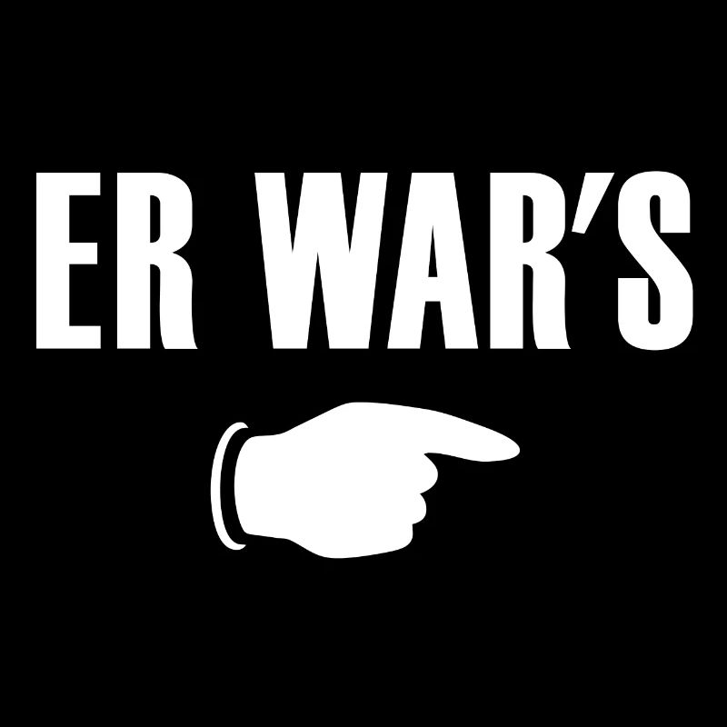 Er war's. Er wars. Er war es.