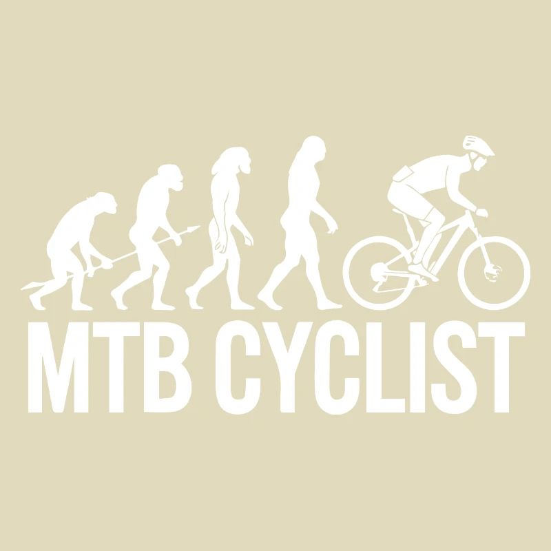 Evolution einer MTB-Radfahrer-Silhouette