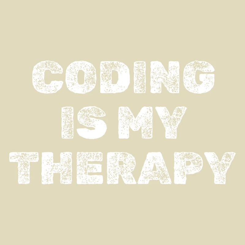 Coding Is My Therapy Programmer Shirt