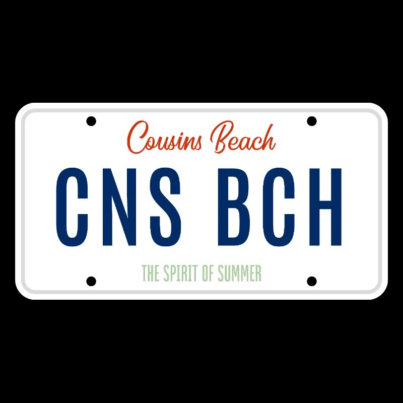 Plage Cousins – Plaque d’immatriculation