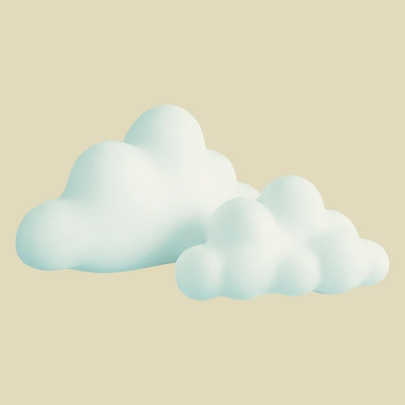 Cloud Design Sunset Colors
