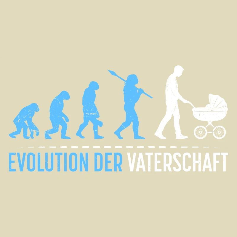 Werdender Vater EVOLUTION DER VATERSCHAFT Lustig