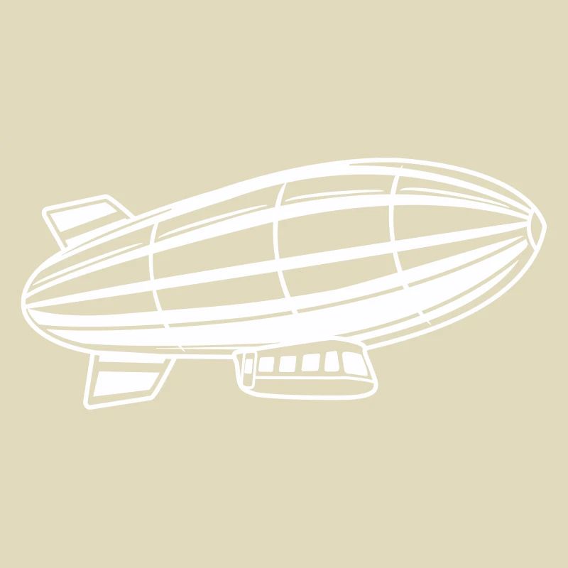 Silhouette de dirigeable Zeppelin