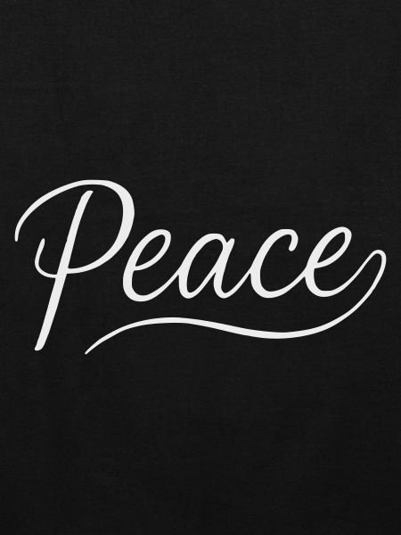 Police cursive Peace Lettering