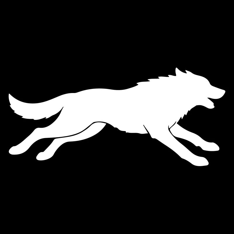 Silhouette de loup