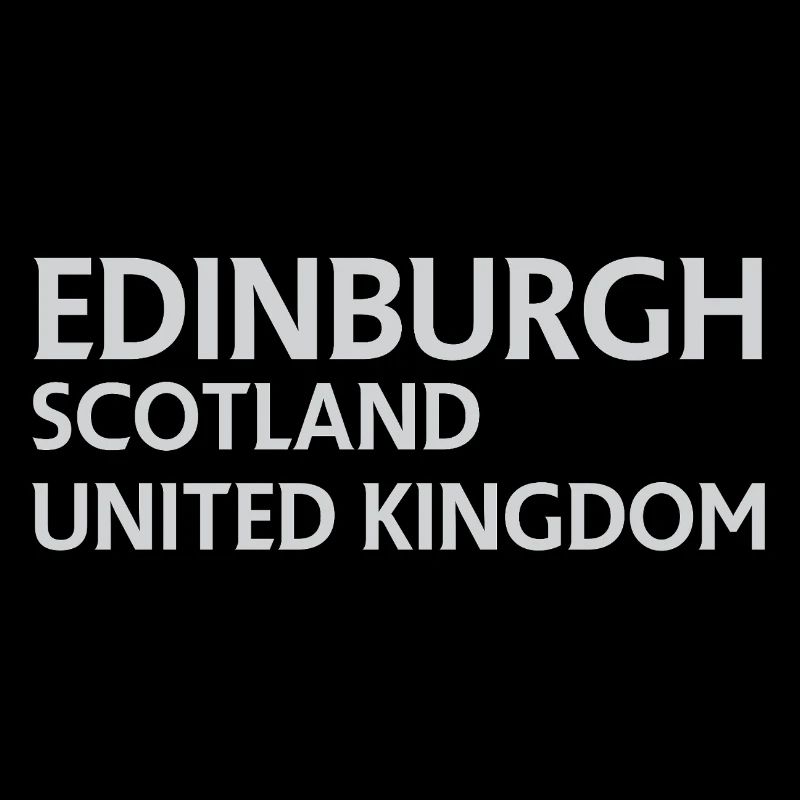 Édimbourg – Écosse Textdesign