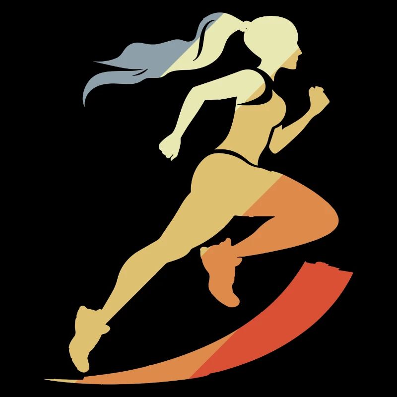 Vintage Runner Graphic
