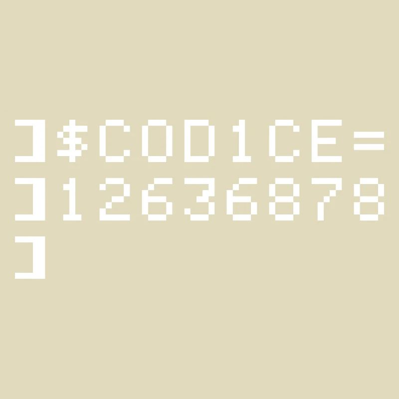 C0D1CE Codice 8-Bit Esadecimal Code Nerd Pix
