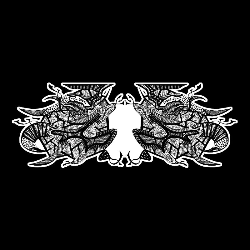 Design abstrait noir et blanc n°7