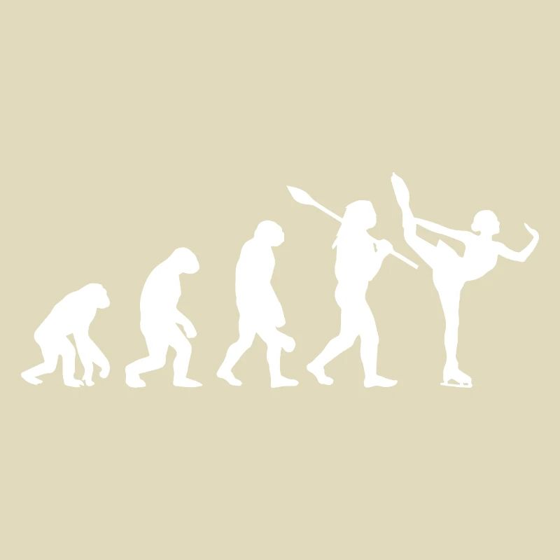 Entwicklung des Mannes, Eiskunstlauf-Mädchen, Eislauf-Mädchen